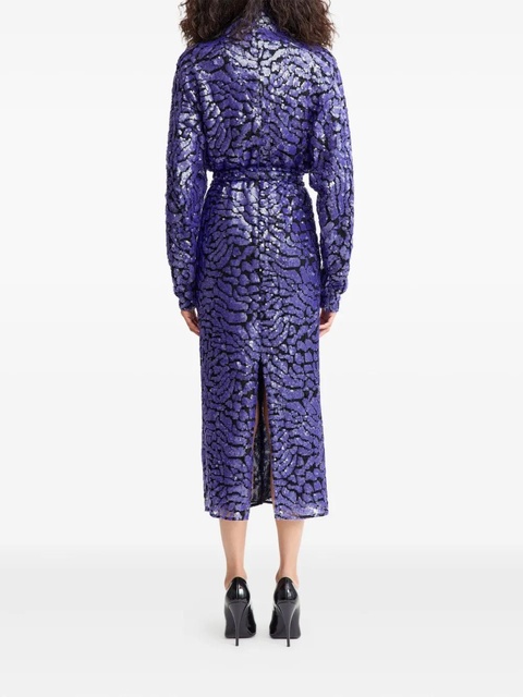 16Arlington Epole sequinned midi dress - Purple - zdjęcie produktu nr 2