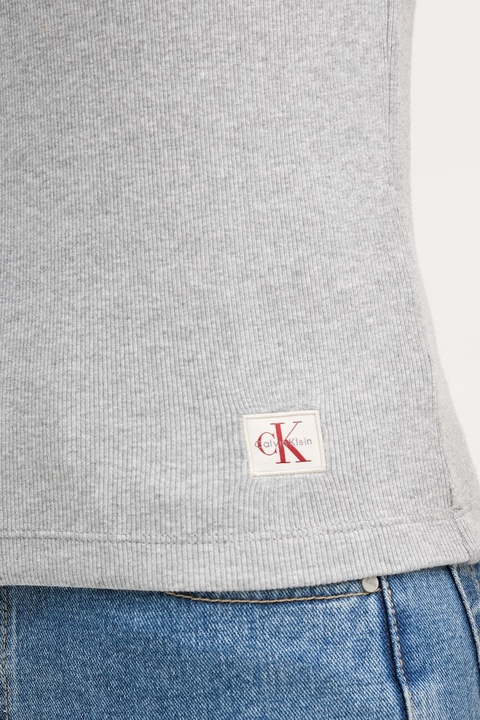 Calvin Klein Jeans polo damski kolor szary LV047C907G - zdjęcie produktu nr 2