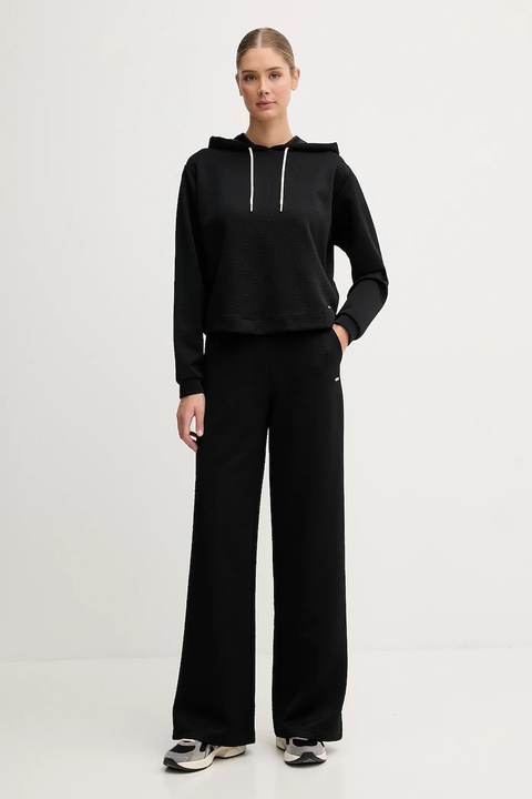 Guess bluza PEONY damska kolor czarny z kapturem gładka V5YQ04 KBSL2 - zdjęcie produktu nr 2