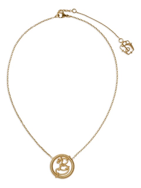 Burberry Nautical-Knot B twisted hoop pendant necklace - Yellow - zdjęcie produktu nr 1