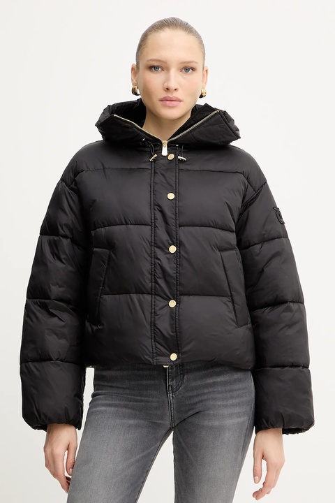 Pinko kurtka kolor brązowy zimowa oversize 105656 A2TF - zdjęcie produktu nr 1