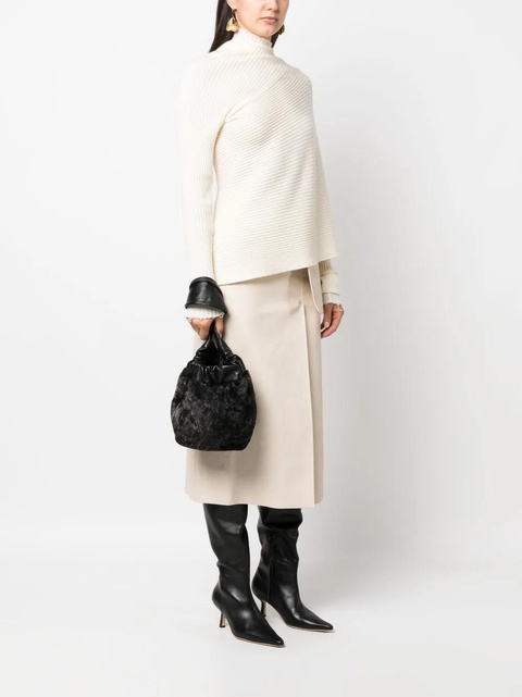 Jil Sander leather tote bag - Black - zdjęcie produktu nr 2