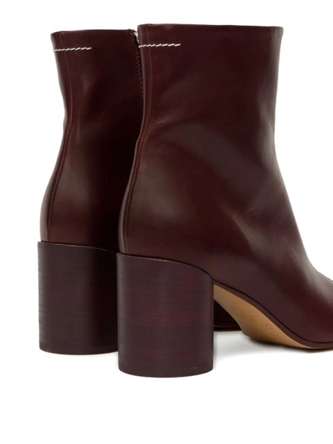 MM6 Maison Margiela 70mm Anatomic Stitch ankle boots - Brown - zdjęcie produktu nr 2