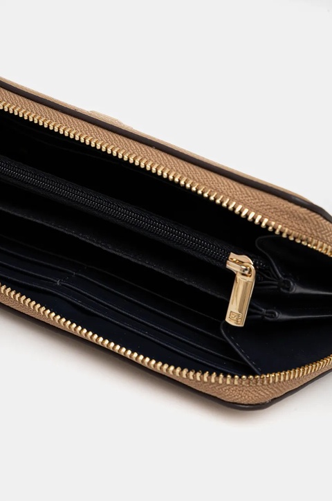 Tommy Hilfiger portfel damski kolor beżowy AW0AW16927 - zdjęcie produktu nr 2
