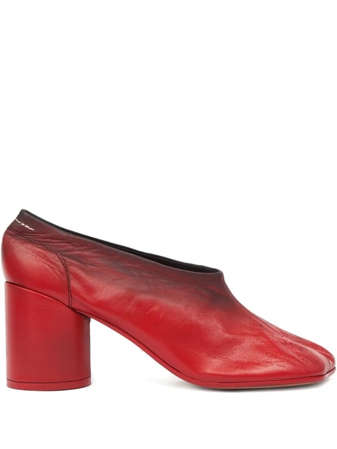 MM6 Maison Margiela leather pumps - Red - zdjęcie produktu nr 1