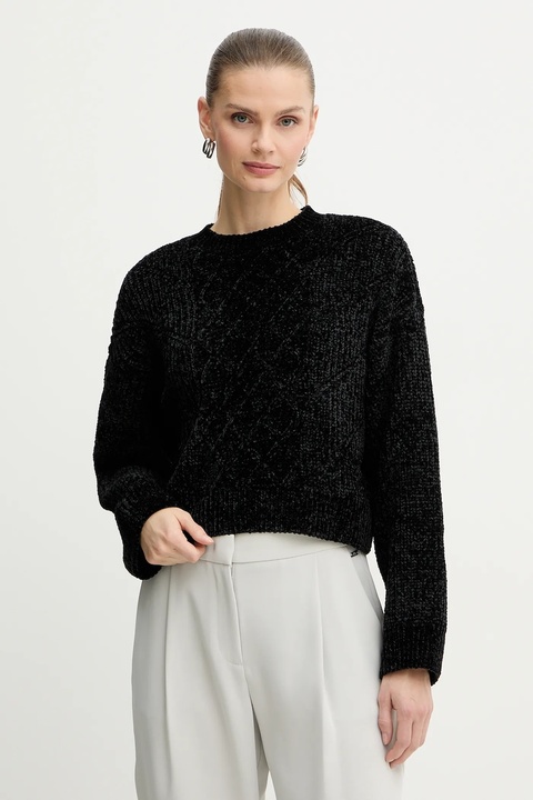 Armani Exchange sweter damski kolor czarny ciepły XW000782 AF16685 - zdjęcie produktu nr 1