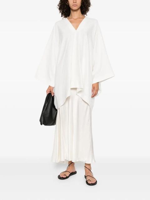 The Row V-neck asymmetric top - Neutrals - zdjęcie produktu nr 2