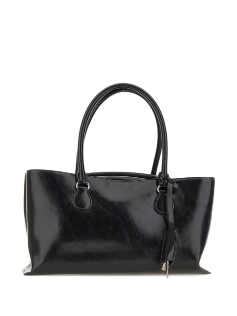 Osoi double-handle leather tote bag - Black - zdjęcie produktu nr 1