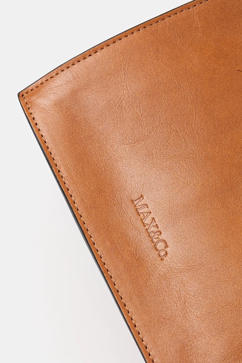 MAX&Co. torebka skórzana kolor brązowy 2526516036200 - zdjęcie produktu nr 2