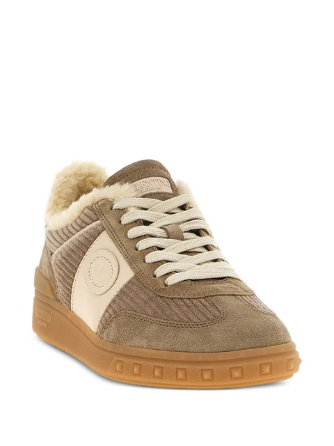 Valentino Garavani Upvillage ribbed-velvet sneakers - Brown - zdjęcie produktu nr 1