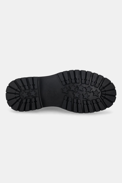 GOE workery skórzane damskie kolor czarny na platformie lekko ocieplone SS2N4121 BLACK - zdjęcie produktu nr 2