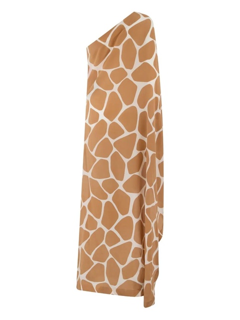 Valentino Garavani one-shoulder print maxi dress - Brown - zdjęcie produktu nr 2