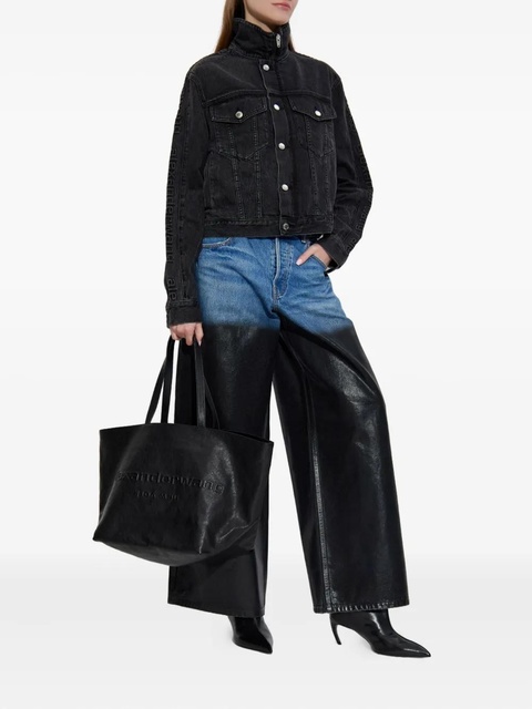 Alexander Wang zip-up denim jacket - Black - zdjęcie produktu nr 2