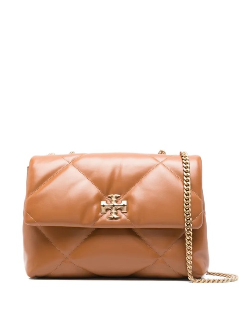 Tory Burch Kira diamond-quilted leather shoulder bag - Brown - zdjęcie produktu nr 1