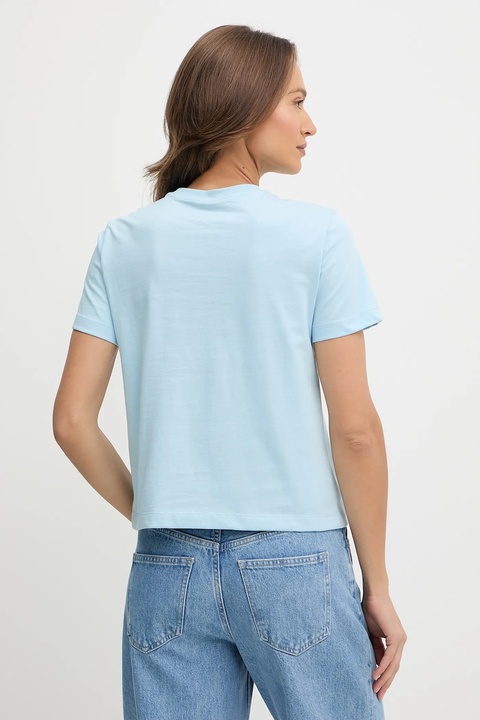 Calvin Klein t-shirt bawełniany damski kolor niebieski LV044C905G - zdjęcie produktu nr 2