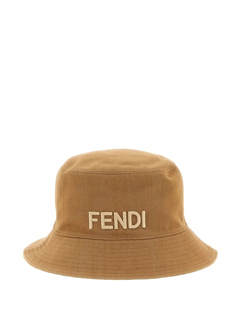 FENDI FF-pattern reversible bucket hat - Neutrals - zdjęcie produktu nr 1