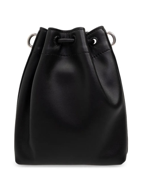Jimmy Choo mini Cinch leather bucket bag - Black - zdjęcie produktu nr 1