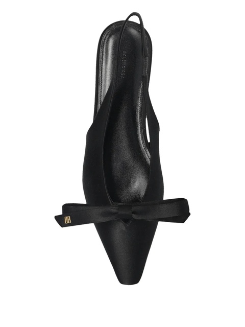 Balenciaga bow slingback flat pumps - Black - zdjęcie produktu nr 1