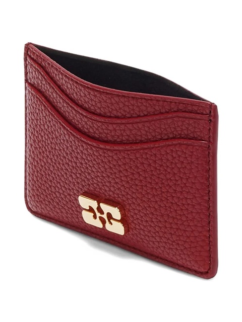 GANNI logo cardholder - Red - zdjęcie produktu nr 2