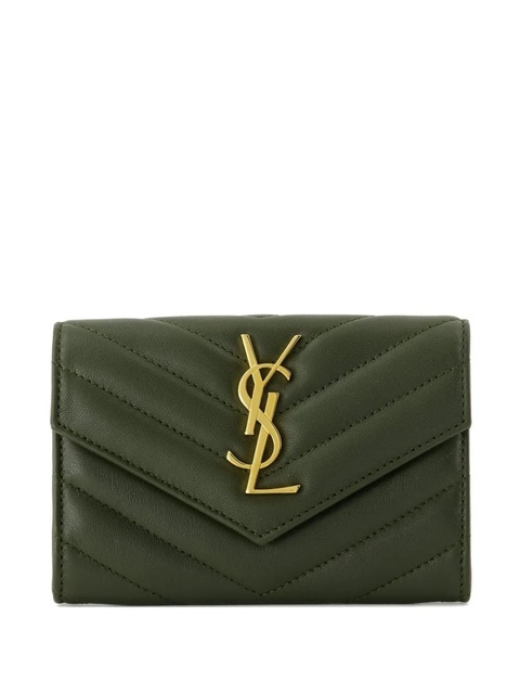 Saint Laurent small Cassandre Matelassé wallet - Green - zdjęcie produktu nr 2