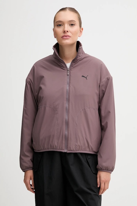 Puma kurtka dwustronna kolor fioletowy przejściowa oversize 688386 - zdjęcie produktu nr 2