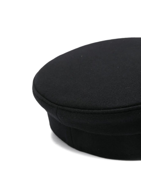 Ruslan Baginskiy embroidered-logo beret hat - Black - zdjęcie produktu nr 2