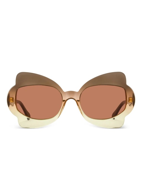 Marni Eyewear Monumental Gate butterfly-frame sunglasses - Brown - zdjęcie produktu nr 2