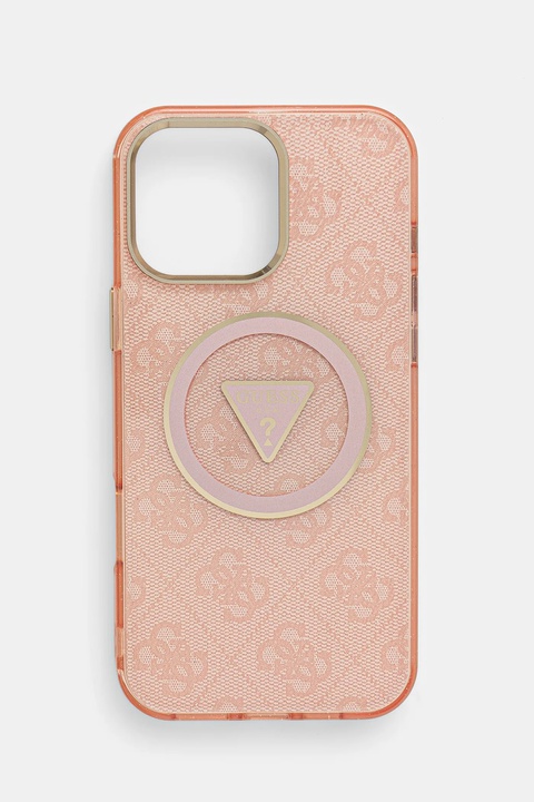 Guess etui na telefon iPhone 16 Pro Max kolor różowy GUHMP16XHG4PRTGP - zdjęcie produktu nr 1