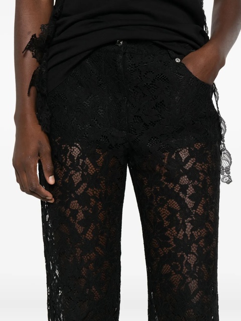 Blumarine lace floral trousers - Black - zdjęcie produktu nr 2