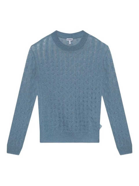 LOEWE mohair-blend jumper - Blue - zdjęcie produktu nr 1