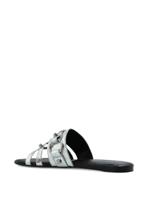 Balenciaga buckle-detail slides - Silver - zdjęcie produktu nr 1