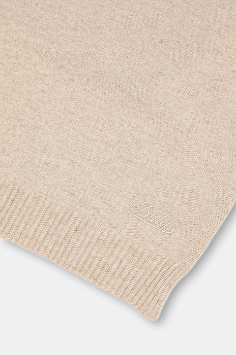 Bally szalik kaszmirowy damski kolor beżowy melanżowy WSC04K - zdjęcie produktu nr 2