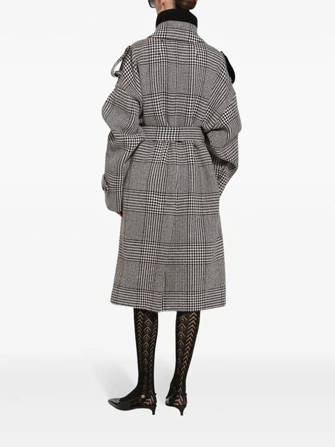 Dolce & Gabbana check-pattern coat - Grey - zdjęcie produktu nr 2