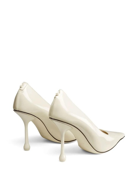 Jimmy Choo Ixia 95mm patent leather pumps - White - zdjęcie produktu nr 2