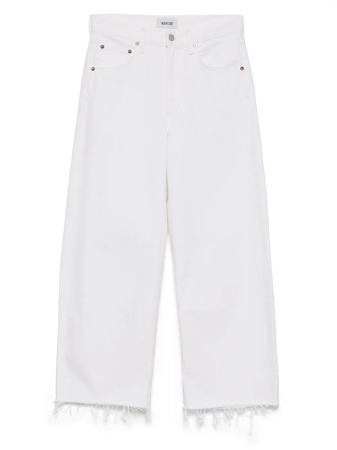 AGOLDE low curve fray jeans - White - zdjęcie produktu nr 1