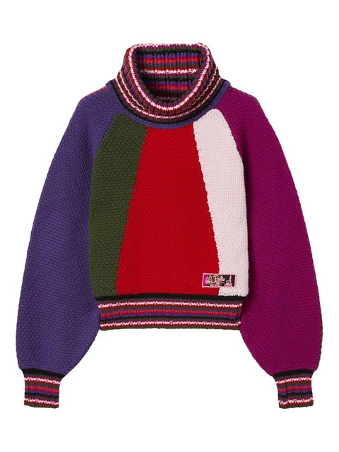 PUCCI colour-block roll-neck sweater - Red - zdjęcie produktu nr 1
