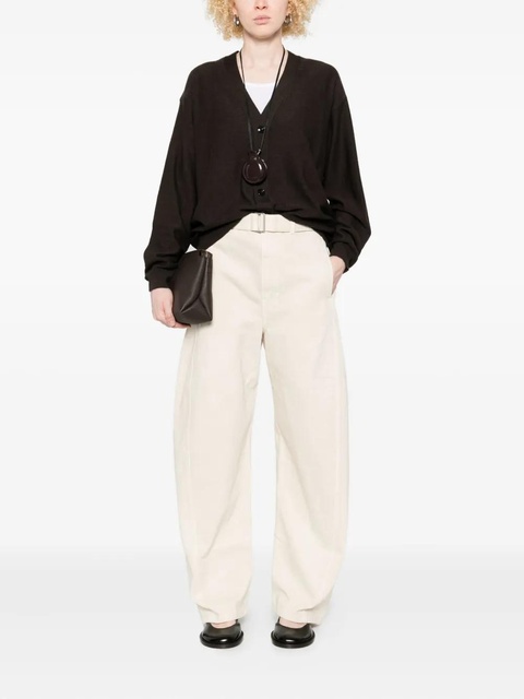 LEMAIRE fine-knit cardigan - Brown - zdjęcie produktu nr 2