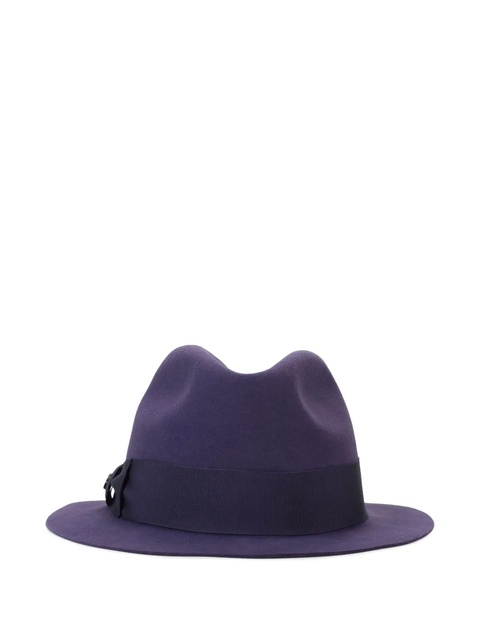 Loro Piana cashmere felt fedora hat - Purple - zdjęcie produktu nr 2