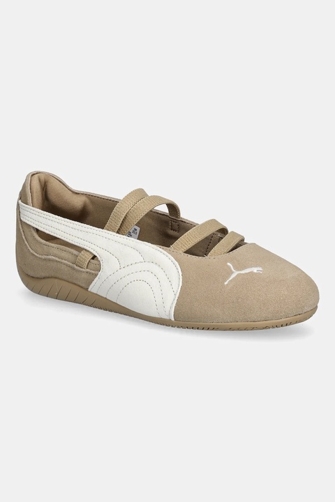 Puma baleriny zamszowe Speedcat Ballet kolor brązowy 406758 - zdjęcie produktu nr 1