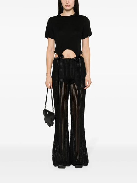 Simone Rocha bow-detail cotton dress - Black - zdjęcie produktu nr 2