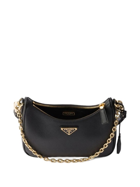 Prada Re-Edition leather shoulder bag - Black - zdjęcie produktu nr 2