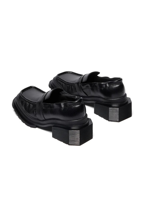 Dr. Martens mokasyny skórzane Maybole Loafer damskie kolor czarny na platformie DM42063001 - zdjęcie produktu nr 2