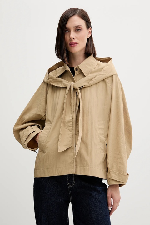 Hoss Intropia kurtka kolor zielony przejściowa oversize 5452469 - zdjęcie produktu nr 1