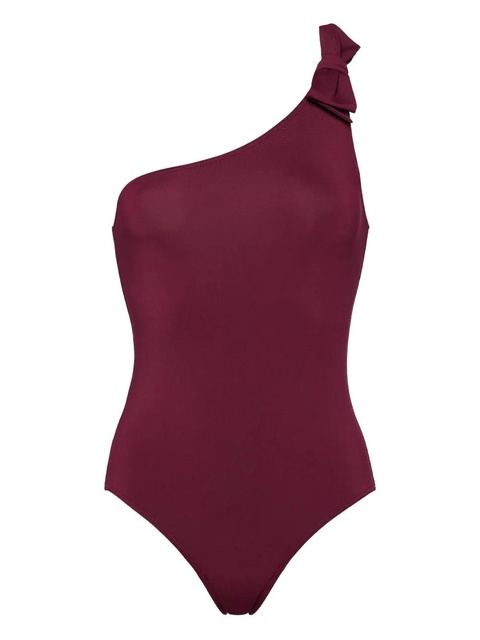 ERES one-shoulder bow-embellished swimsuit - Purple - zdjęcie produktu nr 1