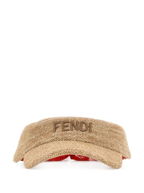 FENDI raffia visor - Neutrals - zdjęcie produktu nr 2