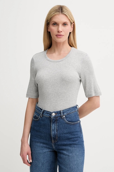 MUNTHE t-shirt MUTULA damski kolor szary 247112424769 - zdjęcie produktu nr 1