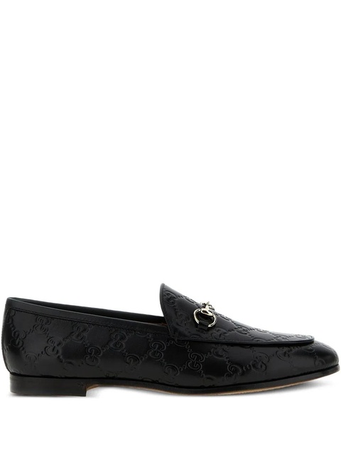 Gucci Jordaan GG leather loafers - Black - zdjęcie produktu nr 1