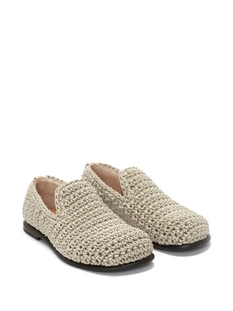 JW Anderson crochet moccasin loafers - Neutrals - zdjęcie produktu nr 2