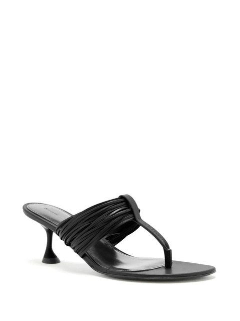 Proenza Schouler pleated-detail heeled sandals - Black - zdjęcie produktu nr 2