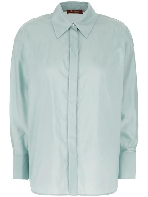 Max Mara classic-collar shirt - Blue - zdjęcie produktu nr 1